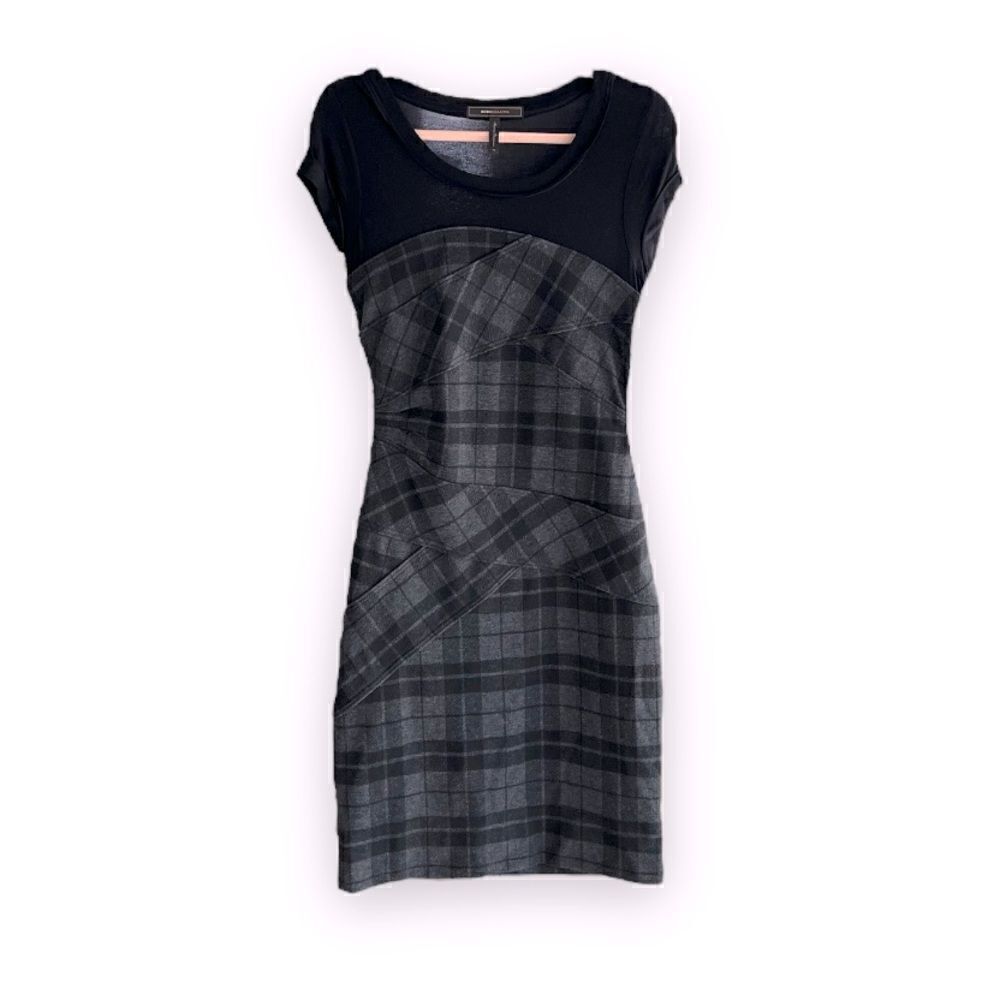BCBG MAXAZRIA | Plaid Bandage Mini Dress (6)